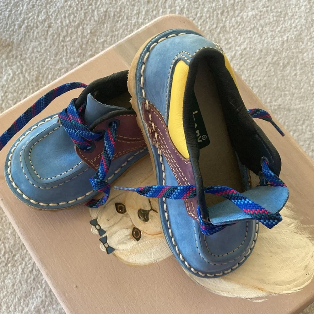 Blue Kids Shoes by a company in Chile